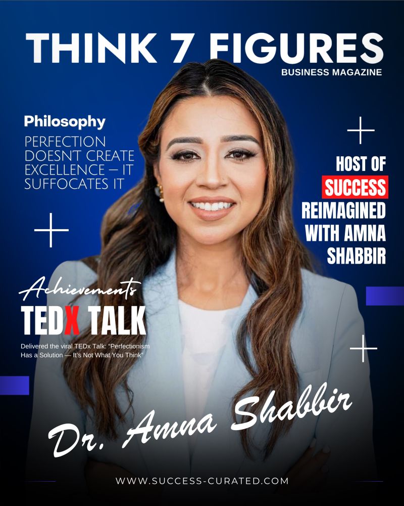 Amna Shabbir featured magazine cover