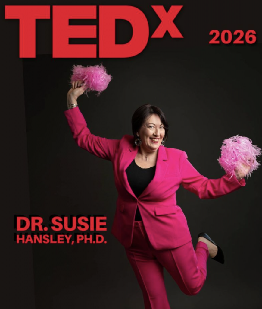 Dr. Susie Hansley delivering TEDx talk